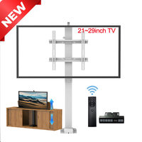 Support de TV électrique amovible pour 21 'à 29', hauteur de TV réglable jusqu'à 46 ', ascenseur de TV automatique avec télécommande