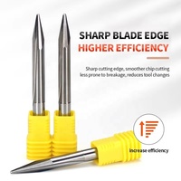 Fraise CNC en carbure de tungstène à double tranchant, nano-revêtement, double rainure droite, lame tranchante, vente en gros, personnalisable ODM OEM