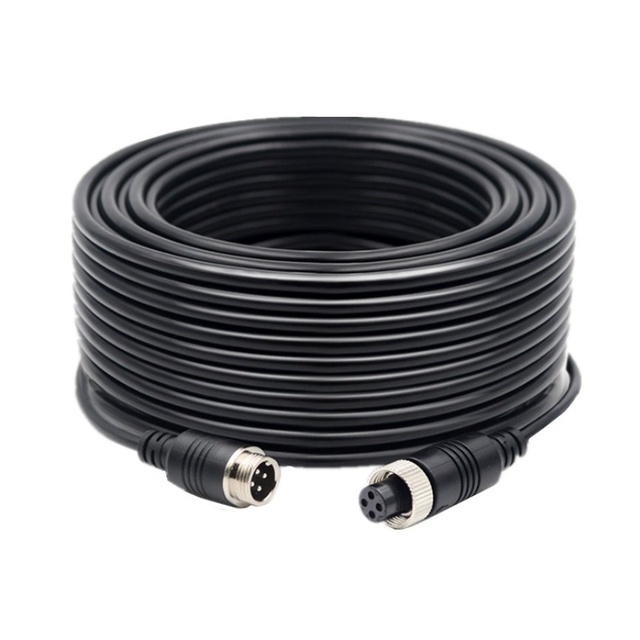 Factory 20M 4Pin Video Extension Cable Wire 66Ft for Rear View Reversing Camera Car Truck DVR MDVR Monitor 4 Pin Aviation Cable