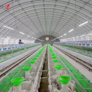 Lefeng Wholesale automatic Q235 hot dip galvanizza il design moderno galvanizzato pesante gabbia per conigli da allevamento commerciale industriale