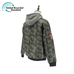 Rapide personnalisé recyclé automne et hiver hommes sport broderie chaud imperméable fermeture éclair veste à capuche décontractée pour hommes élégant - Product Image 4