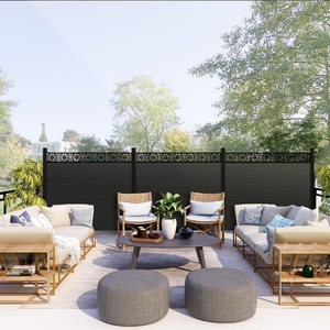 Panel Divisor <span class=keywords><strong>de</strong></span> Jardín WPC para Exteriores, Separador <span class=keywords><strong>de</strong></span> Espacios con Diseño Decorativo, Resistente a <span class=keywords><strong>la</strong></span> Intemperie y Fácil <span class=keywords><strong>de</strong></span> Montar - Product Image 3