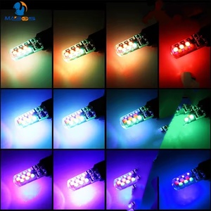 <span class=keywords><strong>RGB</strong></span> LED T10 CANBUS xe đèn pha Bóng đèn <span class=keywords><strong>12V</strong></span> tự động đèn đọc sách Silicone điều khiển từ xa nhấp nháy đèn Flash Spotlight giải phóng mặt bằng ánh sáng mới - Product Image 5