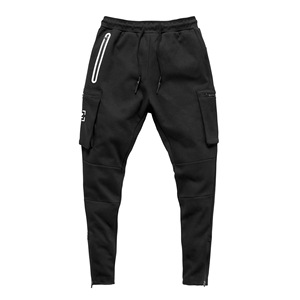 <strong>Joggers</strong> Running Sports <strong>Skinny</strong> Sweatpants Multi-Pocket Gym Fitness Training Trousers Cotton Sportswear Black Men Pants - Product Image 2