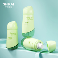 En stock Conteneur d'emballage cosmétique vert Bouteille de pulvérisation de brouillard en plastique vide 60 80 100ml PET Mini bouteille à pompe de lotion pour le corps tonifiante