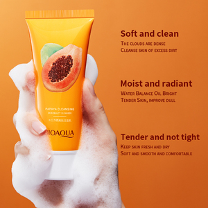 100g nuevo BIOAQUA Etiqueta Privada lavado de cara limpieza profunda suave iluminar espuma papaya blanqueamiento limpiador <span class=keywords><strong>Facial</strong></span> - Product Image 3