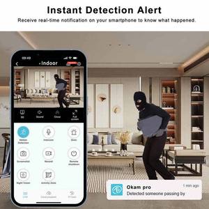 Rscamtom 5MP HD Smart Mini fotocamera O-KAM Pro APP di rilevamento del movimento per la visione notturna allarme per la casa sicurezza Cloud SD Card 1 anno di garanzia - Product Image 6
