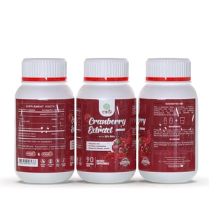 OEM/ODM クランベリーエキス 抗酸化作用のある栄養補助食品 女性の健康カプセル 1瓶90カプセル 24ヶ月の賞味期限 - Product Image 1