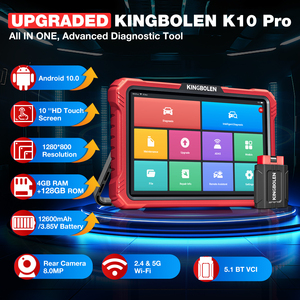 Kingbolen Mới Nhất K10 Pro Đầy Đủ Hệ Thống Hai Chiều Quét Công Cụ Bluetooth OBD2 Scanner Topology Bản Đồ ECU Mã Hóa Nâng Cấp của K10 - Product Image 5