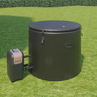 Jaccuzzis gonflable pour une personne Spa extérieur portable Bain à remous pour massage Spa à bulles Piscine gonflable Jet d'air