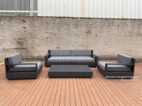 Hangkai Outdoor Allwetter-Wasserdichtes Aluminium-Sofa für Hof, Garten, Hotel, Villa - Sofagarnitur