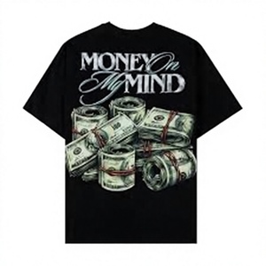 เสื้อยืดคอตตอนแท้พิมพ์ลายการ์ตูนขนาดใหญ่ 220 กรัม สไตล์สตรีทแวร์ แขนสั้น คอกลม ลำลอง สำหรับผู้ชายและผู้หญิง ขายส่ง - Product Image 3