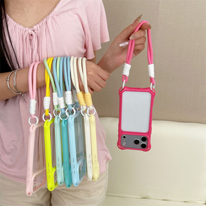 เคสโทรศัพท์แบบสายคล้องคอปรับแต่งได้ ขายดี สำหรับ iPhone 18 17 Pro Max  ซิลิโคนนิ่ม สายสะพายข้าง ป้องกันการกระแทกที่มุม ครอบคลุมเต็มรูปแบบ - Product Image 1