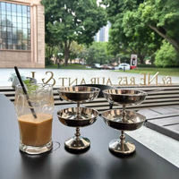 Gobelets à dessert en acier inoxydable Coffee Shop Tasses à pouding à la crème glacée Bols parfaits élégants