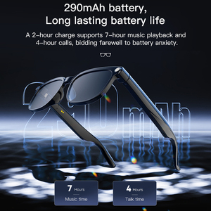 Nuovi Occhiali Smart AI M02S 2025 con Registrazione Video 1080p, Riproduzione Musicale ChatGPT, Cuffie, Impermeabilità IPX65 e Traduzione Touch - Product Image 5