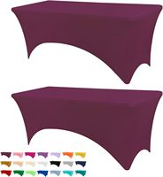 Couverture extensible en métal personnalisé 4 pieds 6 pieds 8 pieds pour tables pliantes standard