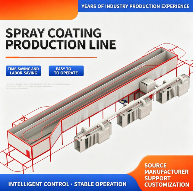 Stable Output Automated Powder Coating Production Line Multi-Voltage Long-Term Continuous for Efficient Coating