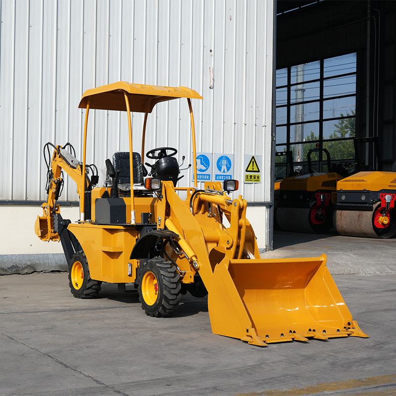 Earth Moving Machine hydraulic backhoe loader excavator 4x4 backhoe loader