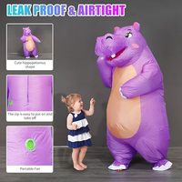 Costume d'hippopotame gonflable Costumes gonflables d'Halloween pour adultes Costumes gonflables drôles d'Halloween