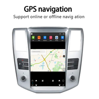 Lecteur multimédia pour voiture avec écran vertical Tesla Android 13 de 12,8 pouces pour Lexus RX330 avec CarPlay sans fil et navigation GPS