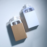 Vente flash : flacon de savon liquide émulsion carré de 10 oz, design unique, grande capacité, blanc, 300 ml, flacon de lotion cosmétique, boîte blanche