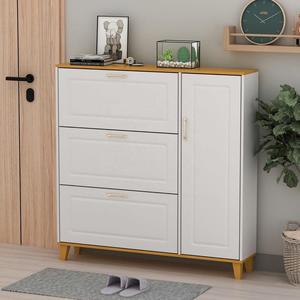 Armoire de rangement pour <span class=keywords><strong>chaussures</strong></span> Armoire <span class=keywords><strong>à</strong></span> <span class=keywords><strong>chaussures</strong></span> moderne en bois <span class=keywords><strong>laqué</strong></span> <span class=keywords><strong>blanc</strong></span> 1 pièce - Product Image 1