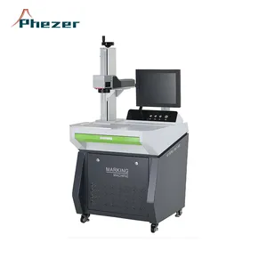 Máy tính để bàn sợi Laser đánh dấu/Máy khắc cho in ấn trên chai nhựa/pin/matel tốt nhất Máy in laser
