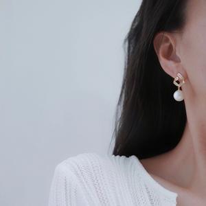 อุปกรณ์ทำเครื่องประดับเงินแท้ S925 สำหรับต่างหูประดับมุกทรงกลมขนาด 9-15 มม. รุ่น 22311 ถาดเปล่า - Product Image 1