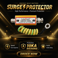 Parasurtenseur de signal BNC de qualité industrielle 75 Ohms en alliage d'aluminium pour la protection des systèmes de câblage