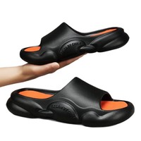 Sandales de sport d'été tendance à semelle souple en EVA, ouvertes, pour l'extérieur, style plage, à talon épais et confortable, pour couples