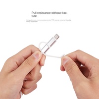 Chaqueta de nailon trenzado de 1 metro con certificación MFI, Cable de carga USB, transferencia de datos rápida 2.4A tipo C para iPhone compatible con Apple Android