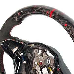 Fibra de Carbono Forjada Roja de Estilo Deportivo, la Más Vendida, para Volkswagen ID7 ID3 VW MK8 Golf8 Touareg Golf GTI R con Levas de Cambio - Product Image 6