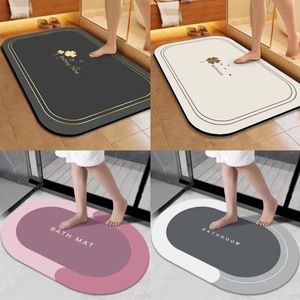 พรมเช็ดเท้าห้องน้ำ ดูดซับน้ำเร็ว แห้งไว ป้องกันลื่น สำหรับห้องน้ำในบ้าน - Product Image 3