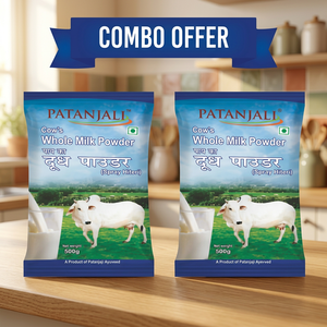 Poudre de lait de vache ayurvédique Patanjali 500 g, lot de 2, gestion du taux de sucre, durée de conservation de 3 ans - Product Image 2