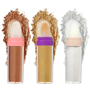 <b>Waterproof</b> Shimmer Highlight Pat Powder 9g Portable Cotton Head Face Body Highlighter Vegan Wholesale Custom Logo Highlighter - Product Image 3