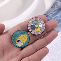 Broches de esmalte para niñas, insignias de solapa con diseño divertido y personalizado, ideales para decorar los clubs, la solapa y los gatos
