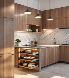 Gabinete de Cocina Moderno de Madera Contrachapada MDF de Fabricantes - Product Image 4