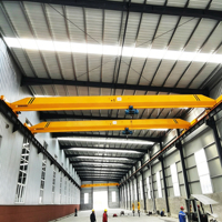 Grue de levage électrique suspendue au plafond fabriquée en usine avec 2 câbles, capacité de 30 tonnes, grue à pont motorisée de 15 tonnes, 18 m