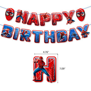 Ensemble de ballons en feuille de super-héros Spider-Man, ballons Spider-Man, <span class=keywords><strong>d</strong></span>écoration de fête <span class=keywords><strong>d</strong></span>'<span class=keywords><strong>anniversaire</strong></span>, fournitures pour fête de bébé, cadeaux K0097 - Product Image 2