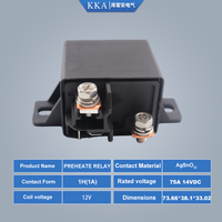 Relé de Precalentamiento KKA New Start, Bobina de Níquel y Cobre, Alta Corriente 75A, 14VDC, 4.1W, Repuesto de Potencia