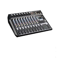 Console de mixage audio numérique professionnelle 4 canaux, console en métal, table de mixage sonore, DJ, studio, live, USB