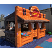 Tente d'arrière-cour Maison Beach Party Blow up PVC Pub gonflable Wild West Saloon Bar Tente pour enfants et adultes