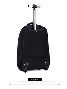 Mochila con Ruedas Impermeable para <span class=keywords><strong>Hombre</strong></span> y Mujer, Negra, de Poliéster, para Portátil, Geométrica, Moderna, OEM, para <span class=keywords><strong>Viaje</strong></span>, la Más Vendida - Product Image 4