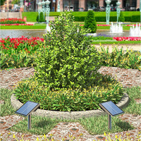 Projecteurs solaires LED RGB IP65 pour pelouse, allées, arbres, aménagements paysagers, lampes de jardin extérieures étanches en ABS