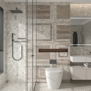 Terraço olhar porcelanato com correspondência telha arte decorativa para o banheiro cozinha piso sala de estar grande espaço aberto - Product Image 3