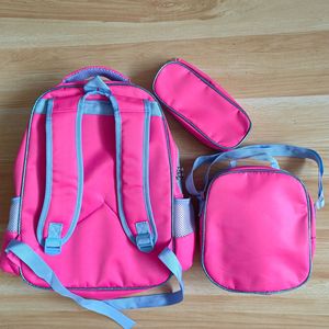 Luckykoo 3D Schoolbags Melody Students 3-piece Set Schoolbag Children in Grades 1-6 <strong>Backpack</strong> Pen <strong>Bag</strong> <strong>Lunch</strong> <strong>Bag</strong> - Product Image 5