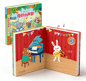 Libro de Sonidos Interactivo y Ruidoso para Niños, Aprendizaje de Instrumentos Musicales - Product Image 1