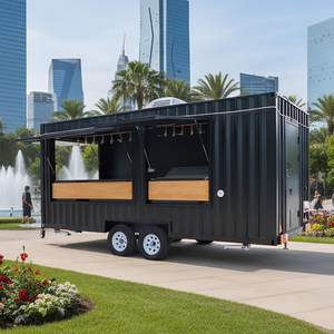 Chariot de restauration mobile haut de gamme en acier inoxydable avec machine à expresso pour service de restauration rapide, conception de qualité commerciale - Product Image 5