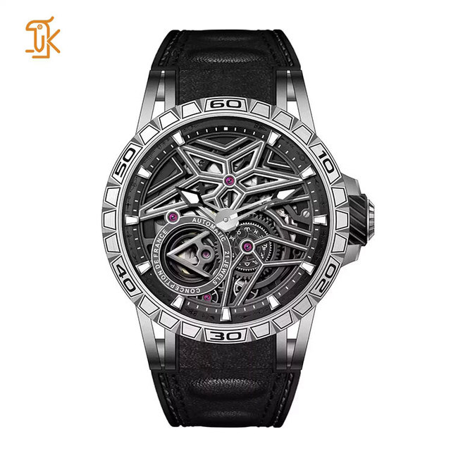 Expensive Mechanical Watches Space Youth Rose Gold Oem Make Custom Logo Engraved Luxury Master Quality Automatic Watch Wholesale