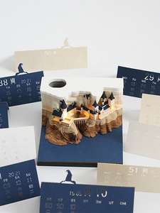 Cadeau de Noël Château Magique de <span class=keywords><strong>Harry</strong></span> <span class=keywords><strong>Potter</strong></span> Construction Tridimensionnelle Bloc-notes 3D Décoration de Bureau Décoration Artisanat en Papier - Product Image 4
